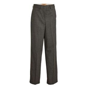 JJXX Womens/Ladies Pinstripe Straight Pants / Grey Melange